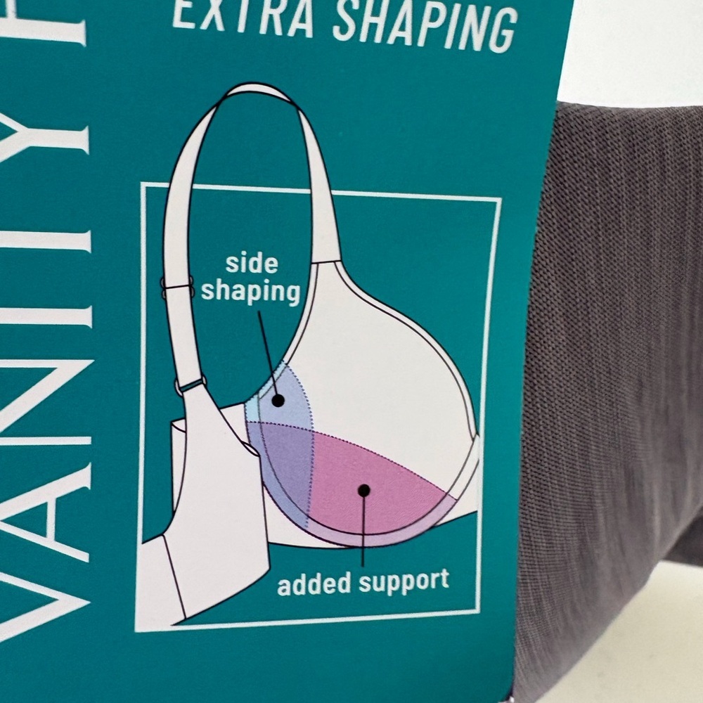 Vanity Fair Illumination Size Bra 40DD Violet Underwire Adjustable Straps NWT - Picture 3 of 9